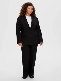 Selected Femme naisten bleiseri Classic Single-Breasted Blazer, musta