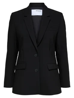 Selected Femme naisten bleiseri Classic Single-Breasted Blazer, musta