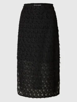 Selected Femme naisten hame, SLFMARION HW MIDI SKIRT B Black