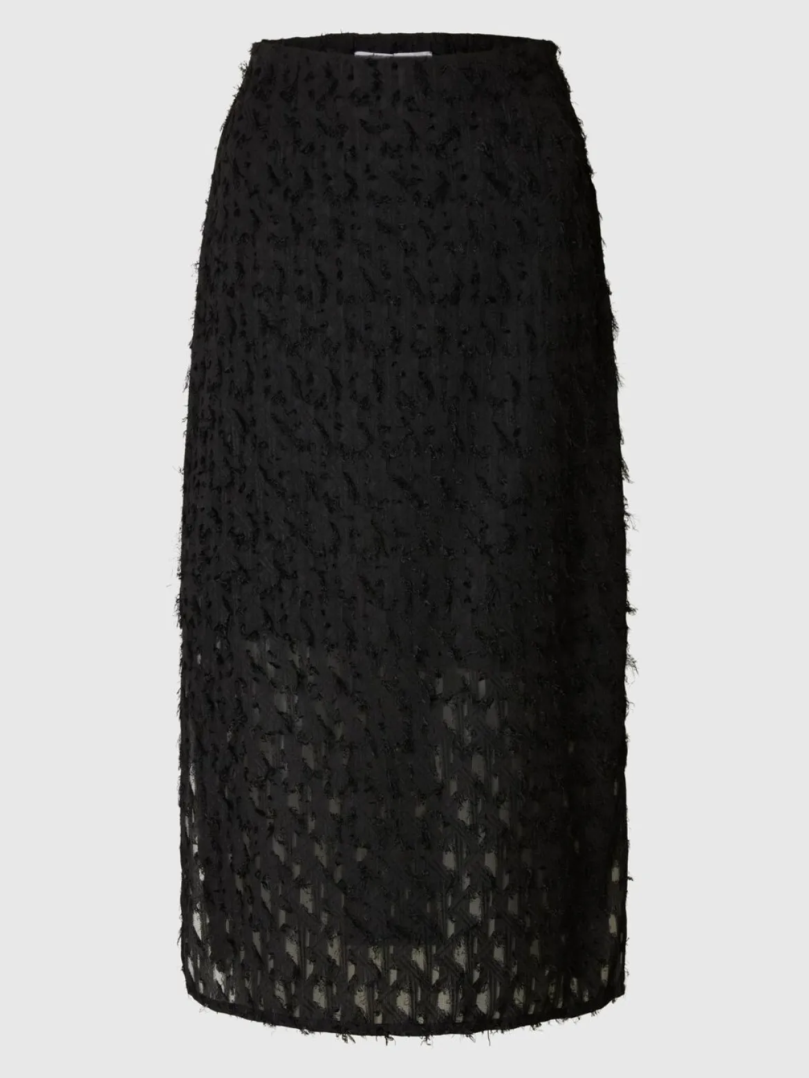 Selected Femme naisten hame, SLFMARION HW MIDI SKIRT B Black