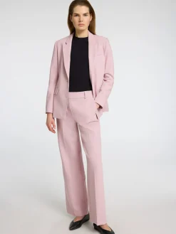 Selected Femme naisten housut, SLFRITA MW WIDE PANT MEL Vaaleanpunainen