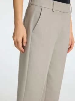 Selected Femme Naisten Housut, SLFRITA-RIA MW CROP PANT MEL NOOS Kitti