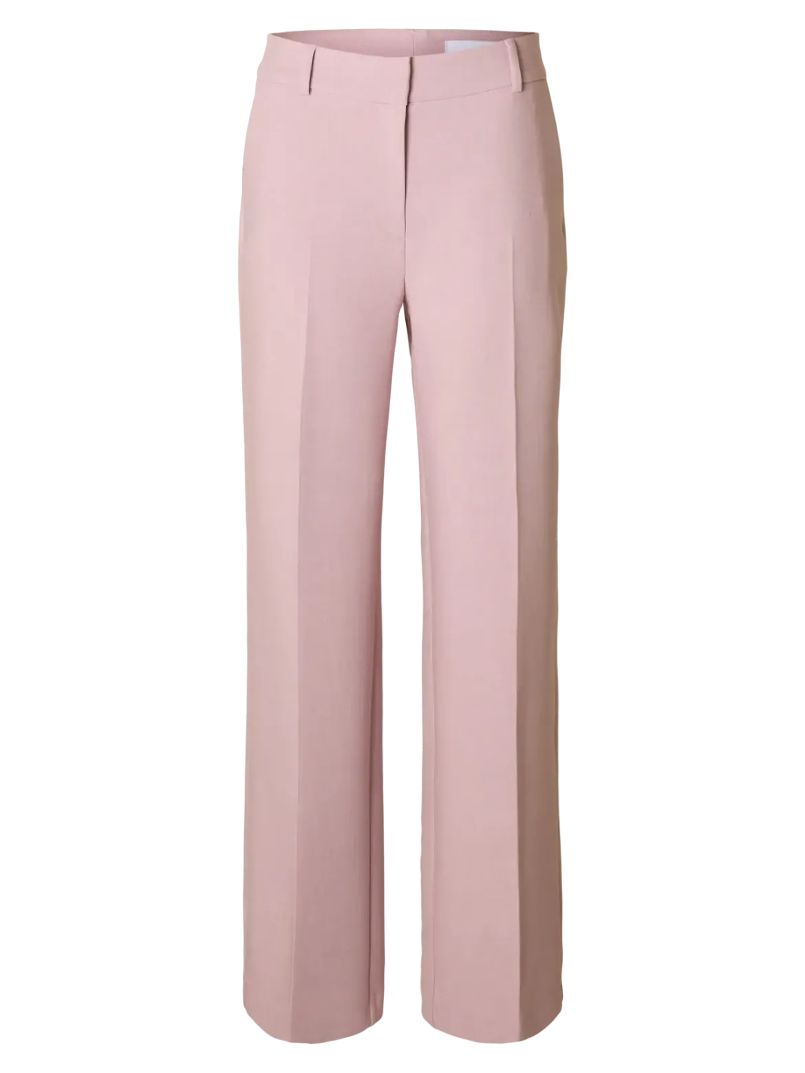 Selected Femme naisten housut AD-SLFRITA MW Wide Pant Mel, vaaleanpunainen