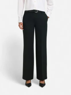 Selected Femme naisten housut SLWRITA MW Wide Pant, musta
