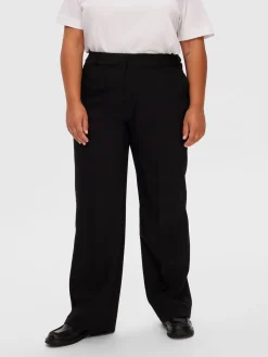 Selected Femme naisten housut SLWRITA MW Wide Pant, musta