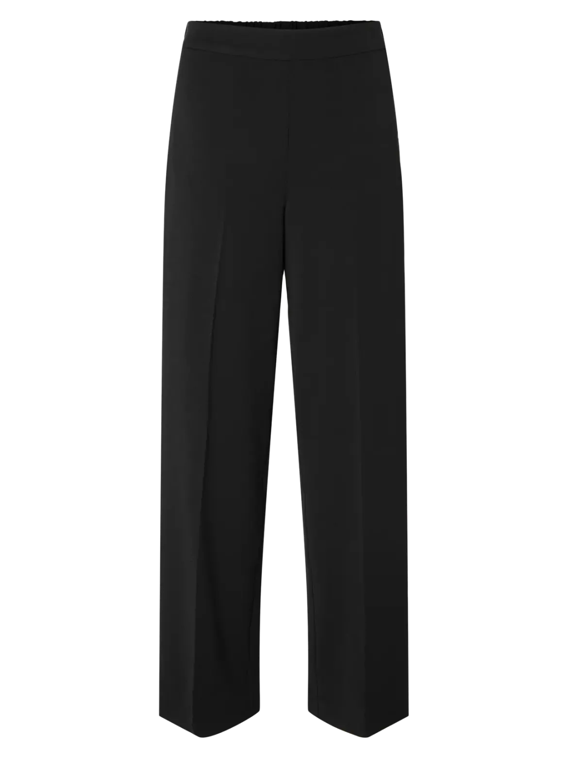 Selected Femme Naisten Housut, SLFEMMA-TARA MW WIDE PANT Black