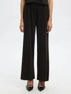 Selected Femme naisten housut SLFANJA HW RELAXED PANTS, Delicioso