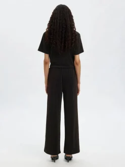 Selected Femme naisten housut SLFANJA HW RELAXED PANTS, Delicioso