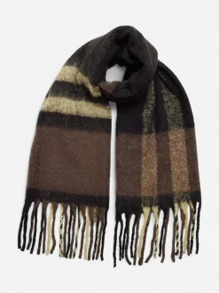 Selected Femme naisten huivi Tally New Check Scarf, ruskea kuosillinen