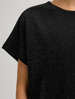 Selected Femme Naisten juhlamekko Oversized Sandra SS, Black/Silver