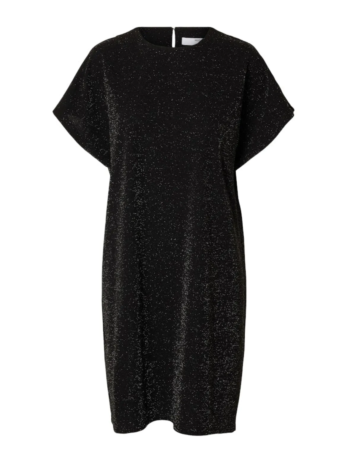 Selected Femme Naisten juhlamekko Oversized Sandra SS, Black/Silver