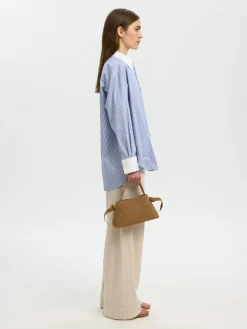 Selected Femme naisten laukku SLFStella Mini Suede Bag, Tan