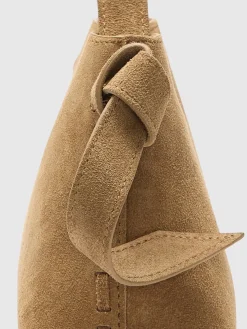 Selected Femme naisten laukku SLFStella Mini Suede Bag, Tan