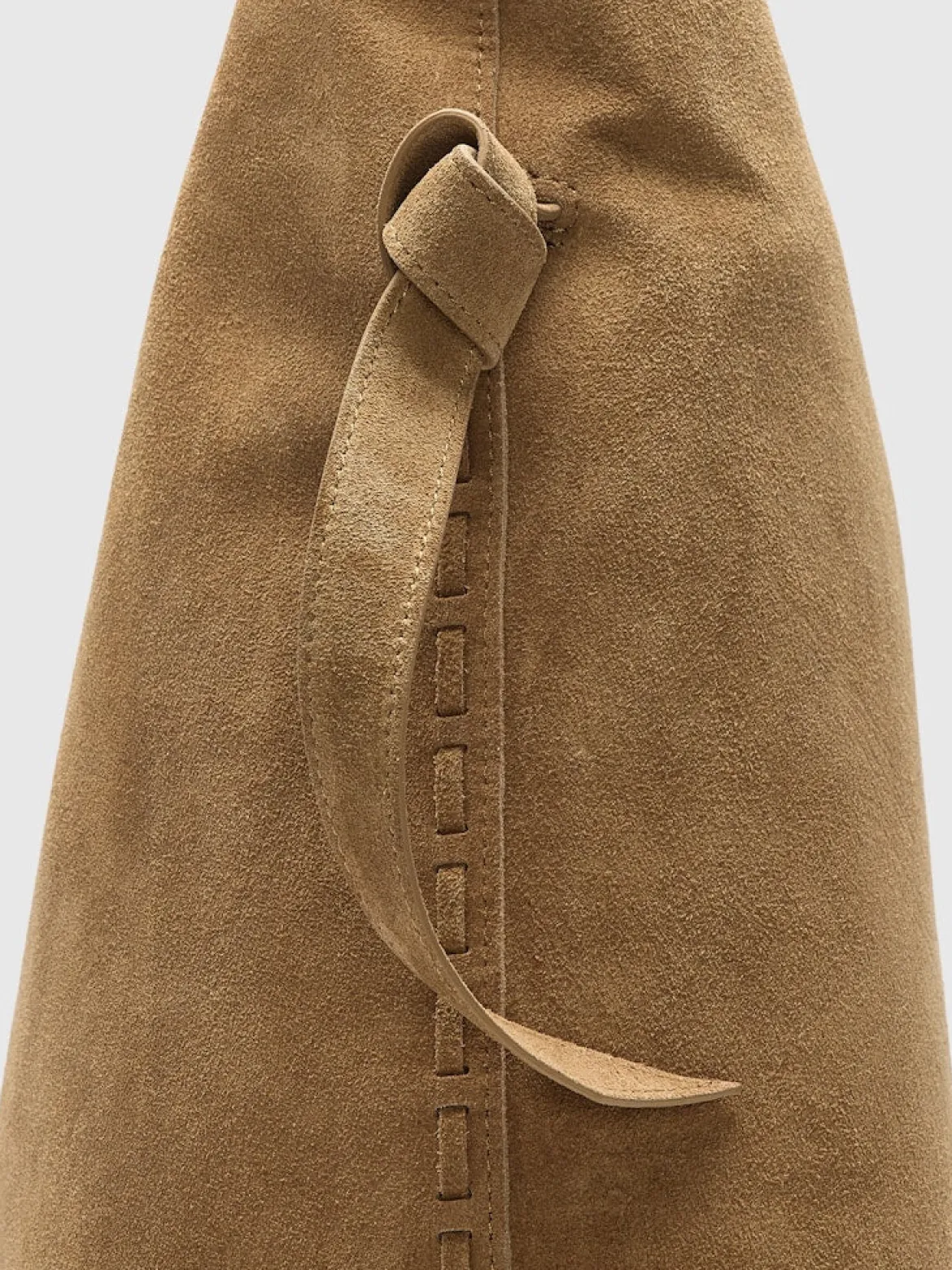 Selected Femme naisten laukku SLFStella Large Suede Bag, Tan