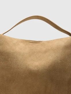 Selected Femme naisten laukku SLFStella Large Suede Bag, Tan