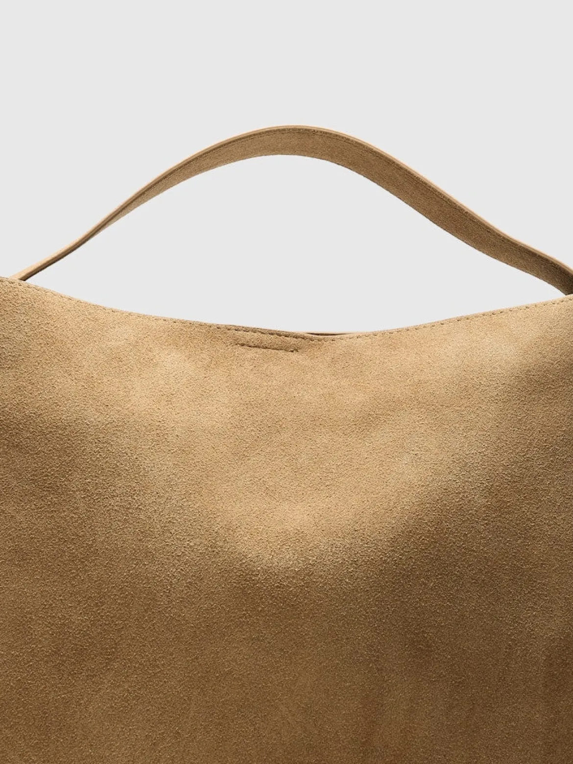 Selected Femme naisten laukku SLFStella Large Suede Bag, Tan