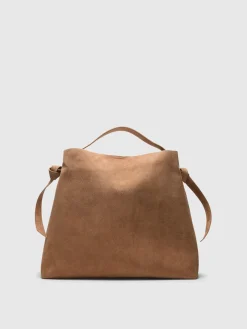 Selected Femme naisten laukku SLFStella Large Suede Bag, Tan