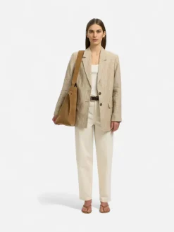 Selected Femme naisten laukku SLFStella Large Suede Bag, Tan