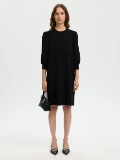 Selected Femme naisten mekko, SLFTenny Sweat Dress, Musta