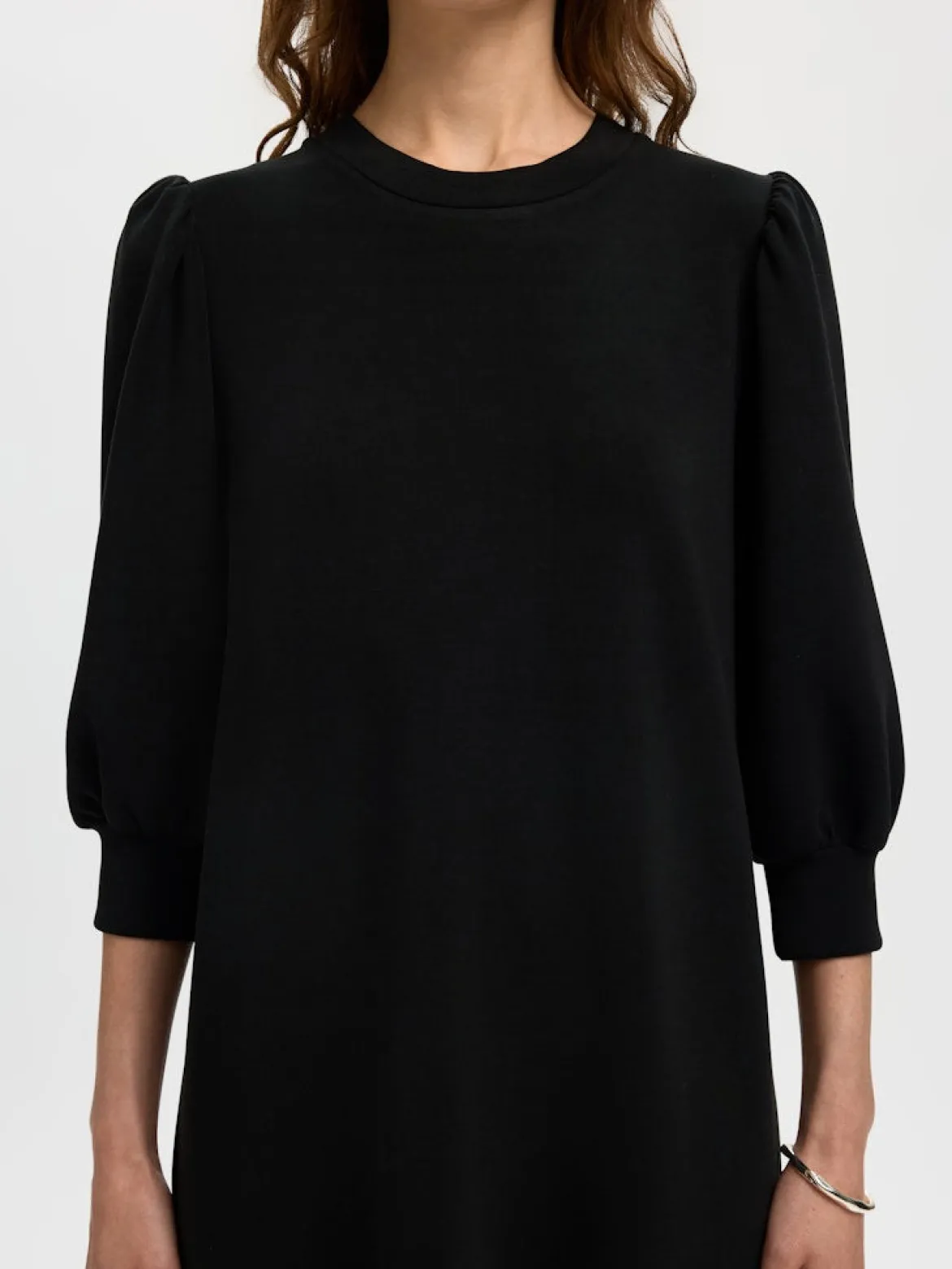 Selected Femme naisten mekko, SLFTenny Sweat Dress, Musta