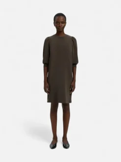 Selected Femme naisten mekko SLFTENNY 3/4 SHORT SWEAT DRESS NOOS, Delicioso