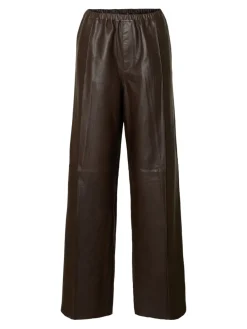 Selected Femme naisten nahkahousut, SLFBODA HW LEATHER PANT Delicioso
