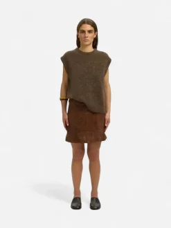 Selected Femme naisten neuleliivi Lulu Sl Knit Vest, Dachshund Melange