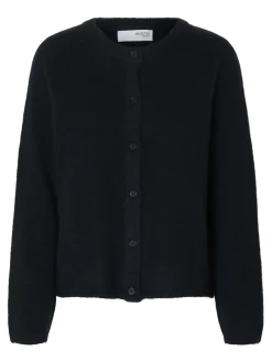 Selected Femme naisten neuletakki, SLFLULU NEW LS KNIT CARDIGAN Dark Sapphire Melange