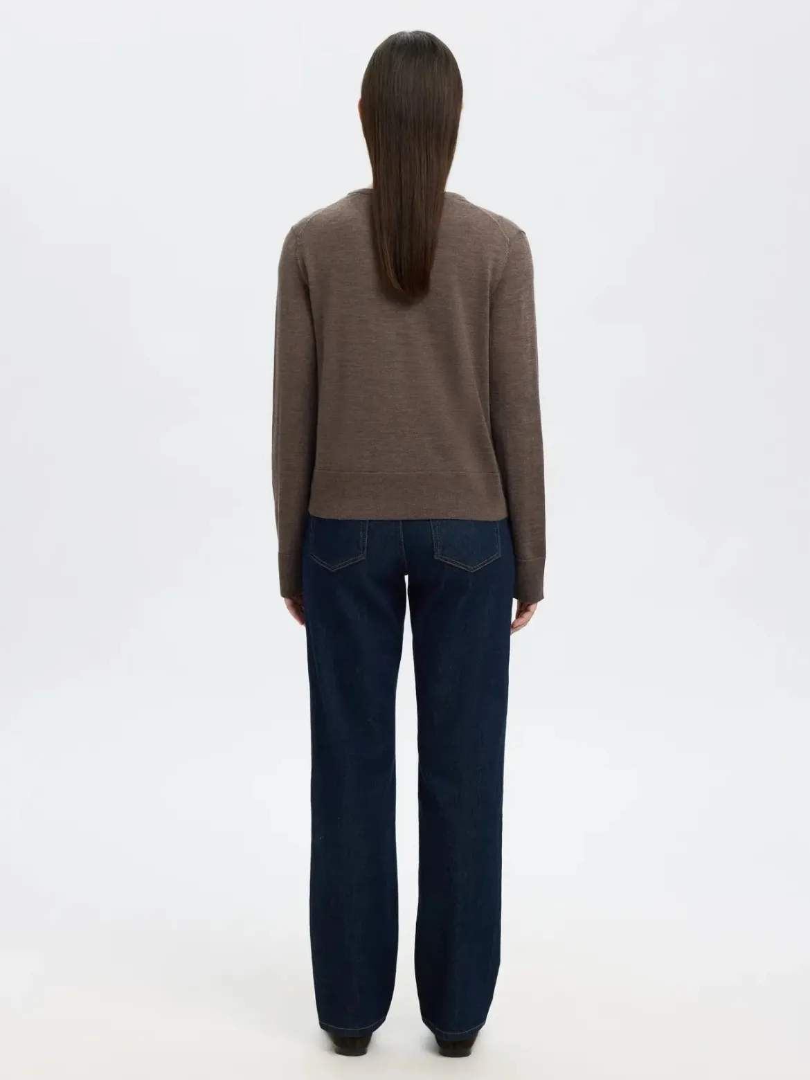 Selected Femme Naisten Neuletakki, SLFThea LS Knit Merino Cardigan Noos Delicioso