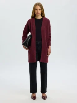 Selected Femme naisten neuletakki Lulu, Tawny Port
