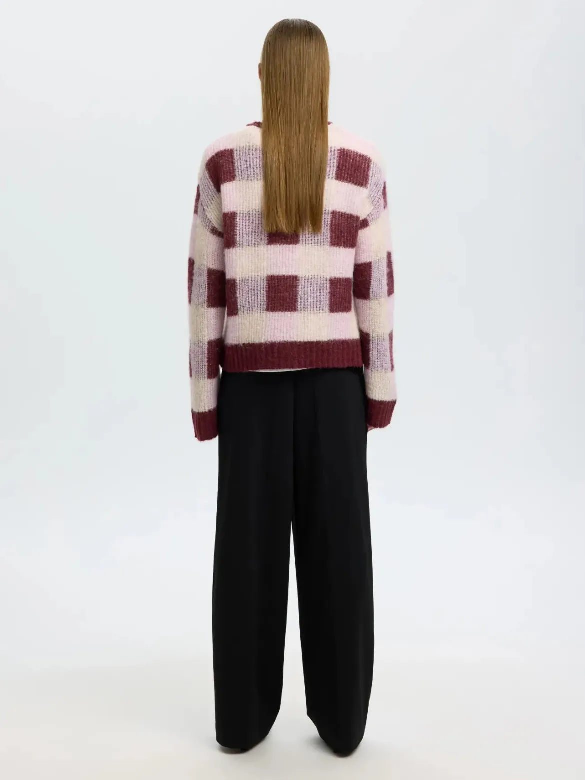 Selected Femme naisten neulepusero Lulu, Tawny Port Winesome Orchi