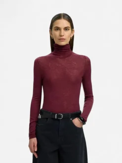 Selected Femme naisten neulepusero Wendy, Tawny Port