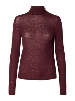 Selected Femme naisten neulepusero Wendy, Tawny Port