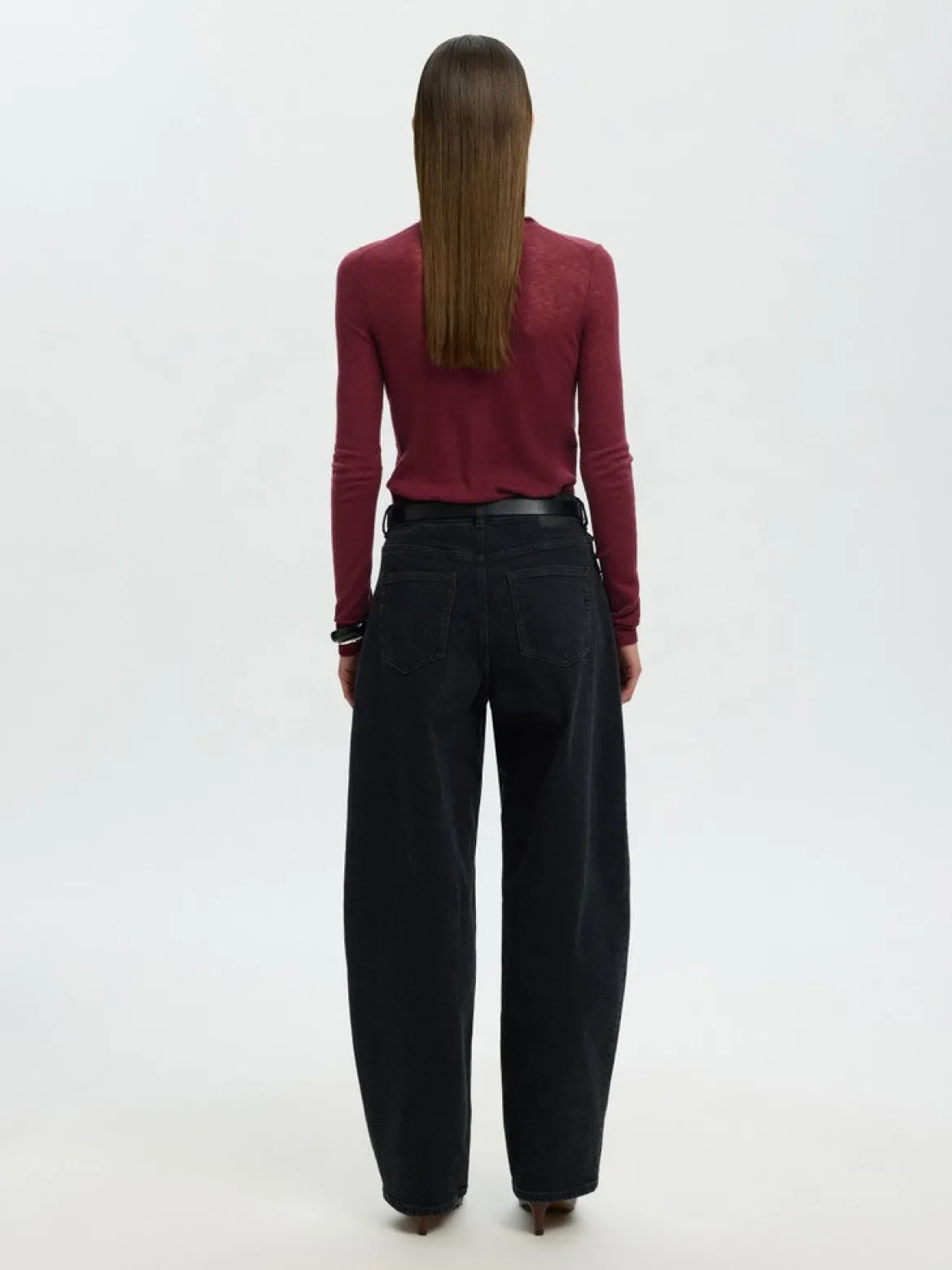 Selected Femme naisten neulepusero Wendy, Tawny Port