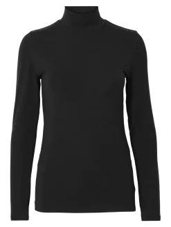 Selected Femme Naisten Paita, SLFMANJA LS HIGH NECK NOOS Black