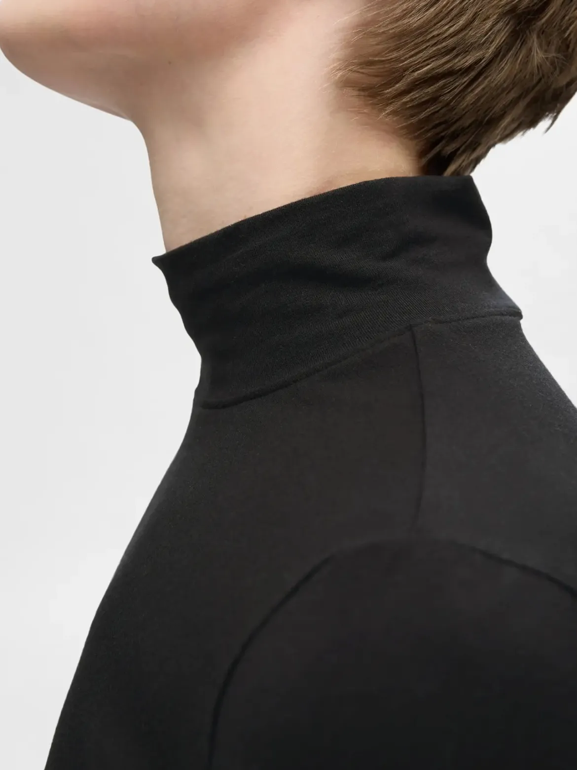 Selected Femme Naisten Paita, SLFMANJA LS HIGH NECK NOOS Black