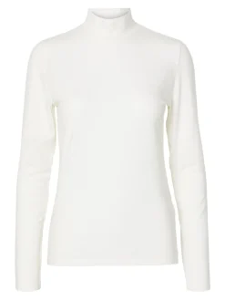 Selected Femme Naisten Paita, SLFMANJA LS HIGH NECK NOOS Snow White