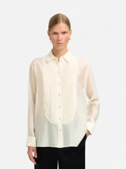 Selected Femme naisten paitapusero SLFIRIS RELAXED LS SHIRT B, Angora