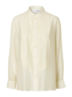 Selected Femme naisten paitapusero SLFIRIS RELAXED LS SHIRT B, Angora