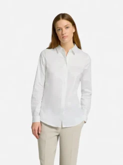 Selected Femme naisten paitapusero, SLFROMIE LS FITTED SHIRT Bright White