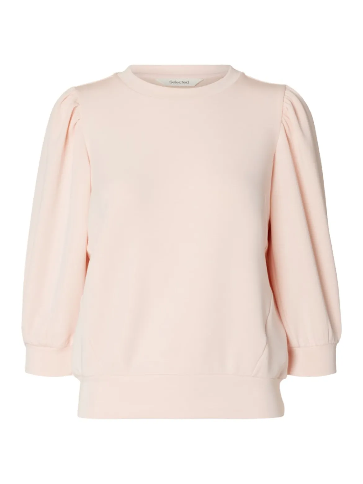 Selected Femme Naisten Pusero, SLFTENNY 3/4 SWEAT TOP NOOS Vaaleanpunainen