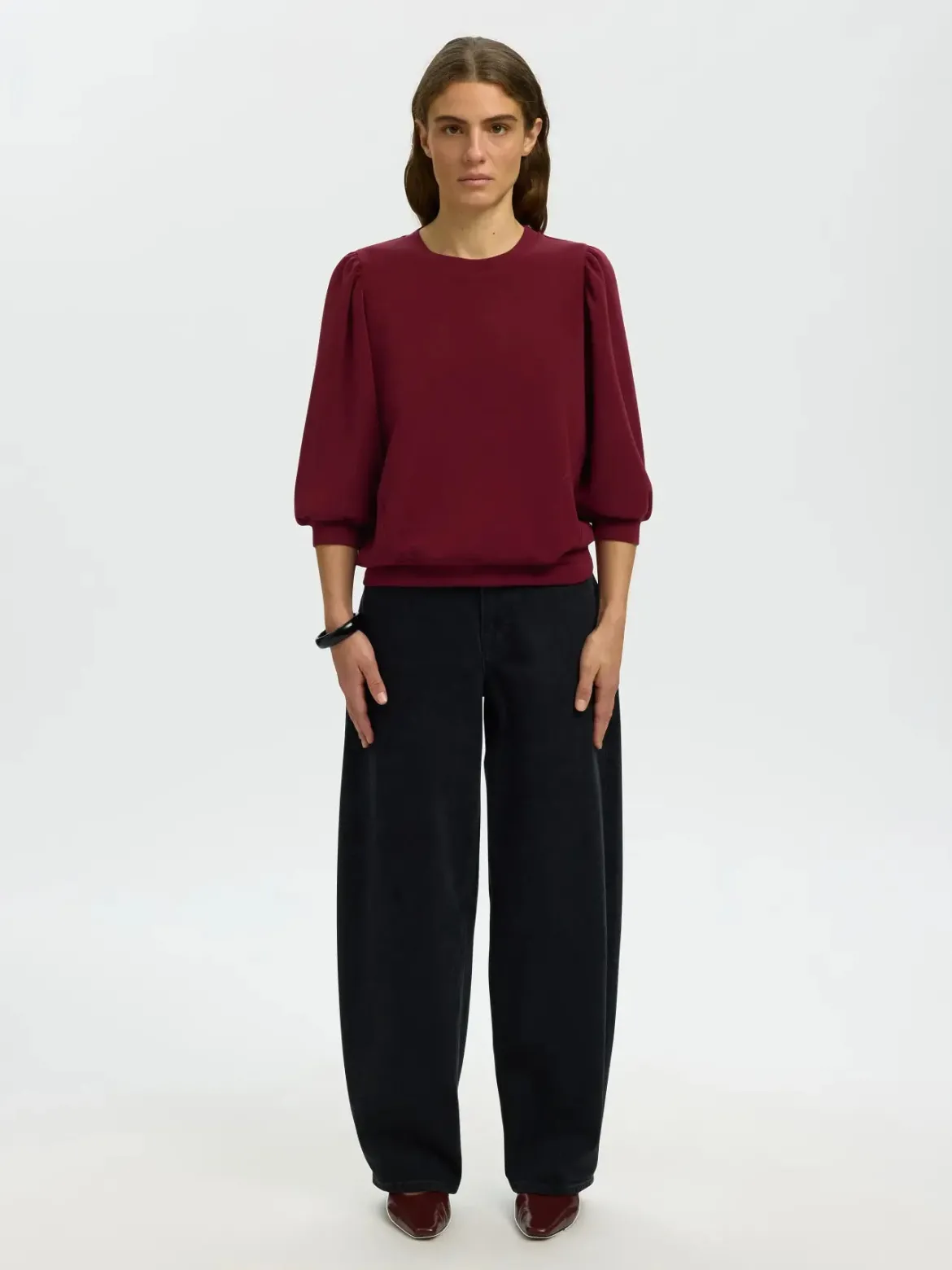 Selected Femme naisten pusero Tenny, Tawny Port