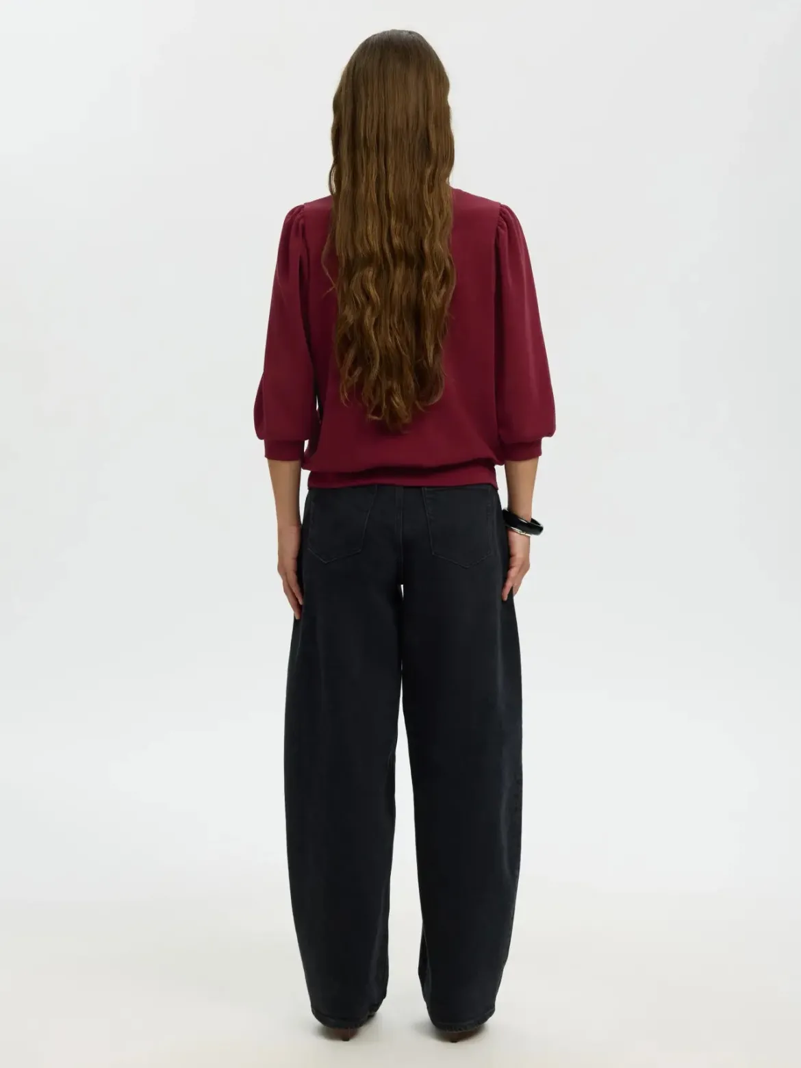 Selected Femme naisten pusero Tenny, Tawny Port