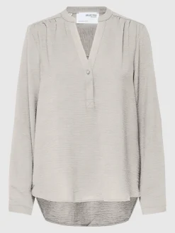 Selected Femme Naisten Pusero, SLFMIVIA LS TOP B Hiekka