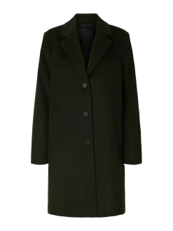 Selected Femme naisten takki, SLFSASJA LANO COAT Deep Depths Melange
