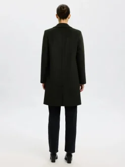 Selected Femme naisten takki, SLFSASJA LANO COAT Deep Depths Melange