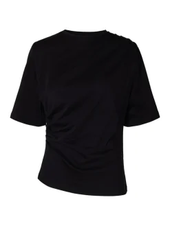 Selected Femme naisten T-paita Taj Light Twist Tee, Black