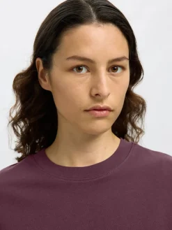 Selected Femme Naisten T-Paita, SLFESSENTIAL SS BOXY TEE NOOS Fig