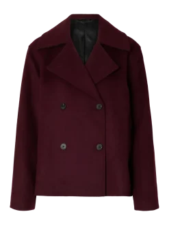 Selected Femme naisten villakangastakki, SLFALMA LANO JACKET Fig Melange