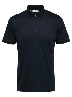 Selected Homme Fave Zip Polo Sky Captain